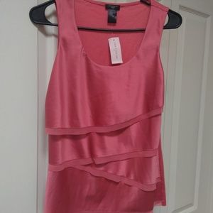 NEW Ann Taylor Ruffled Front Tank Top